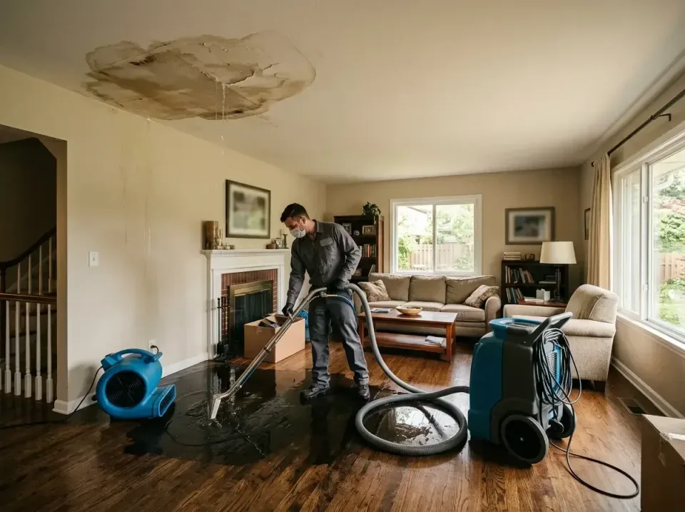 attic-pipe-burst-ceiling-drip-008 — frequently asked questions, Water Damage Restoration & Carpet Care in Woodland Beach, MI